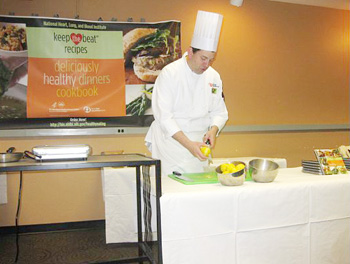 Photo of Chef Kamen at the NIH event